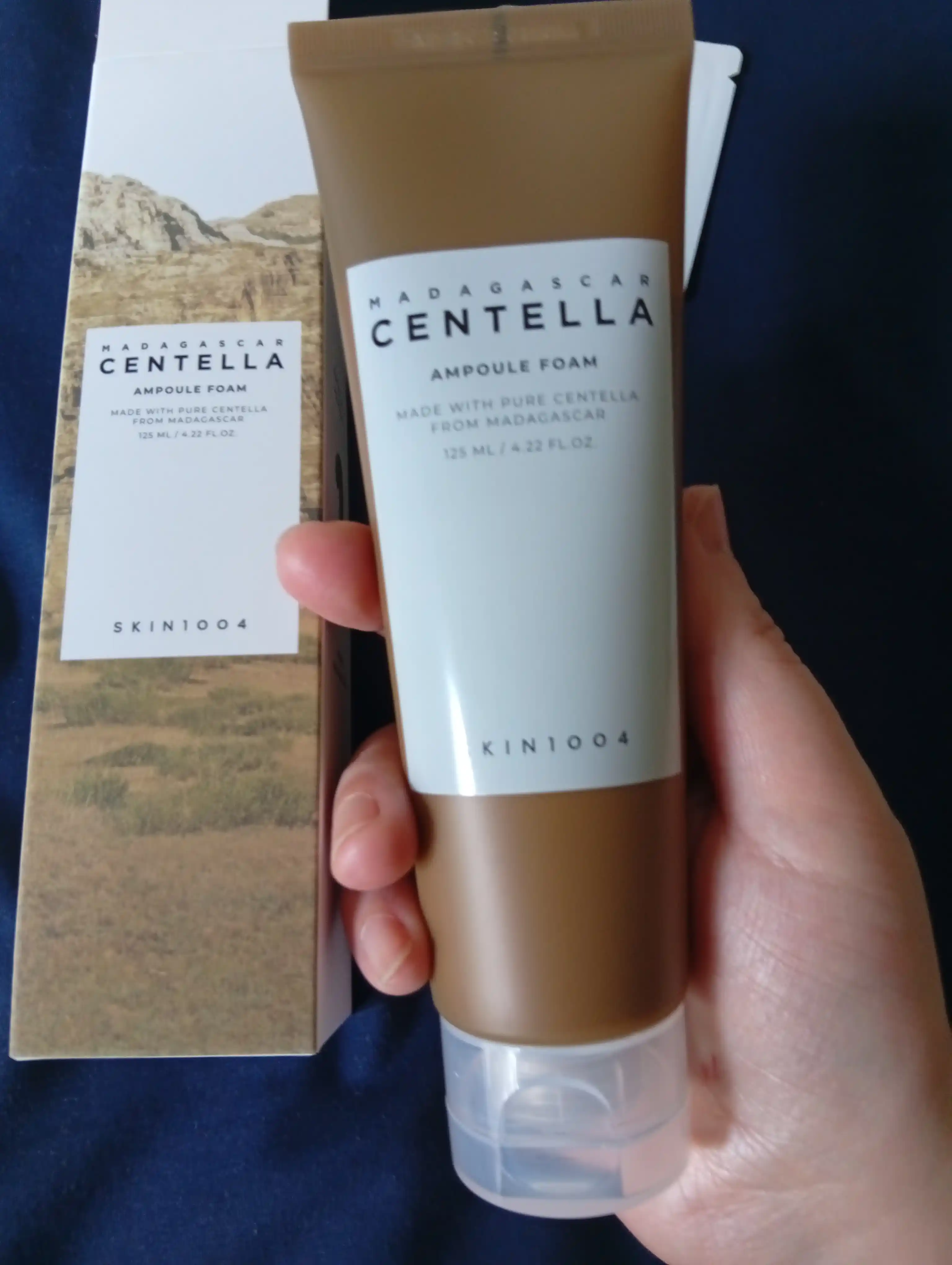 Centella bilan yuvinish uchun ko'pik, Skin1004 Madagaskar Centella Ampoule ko'pik, 125 ml