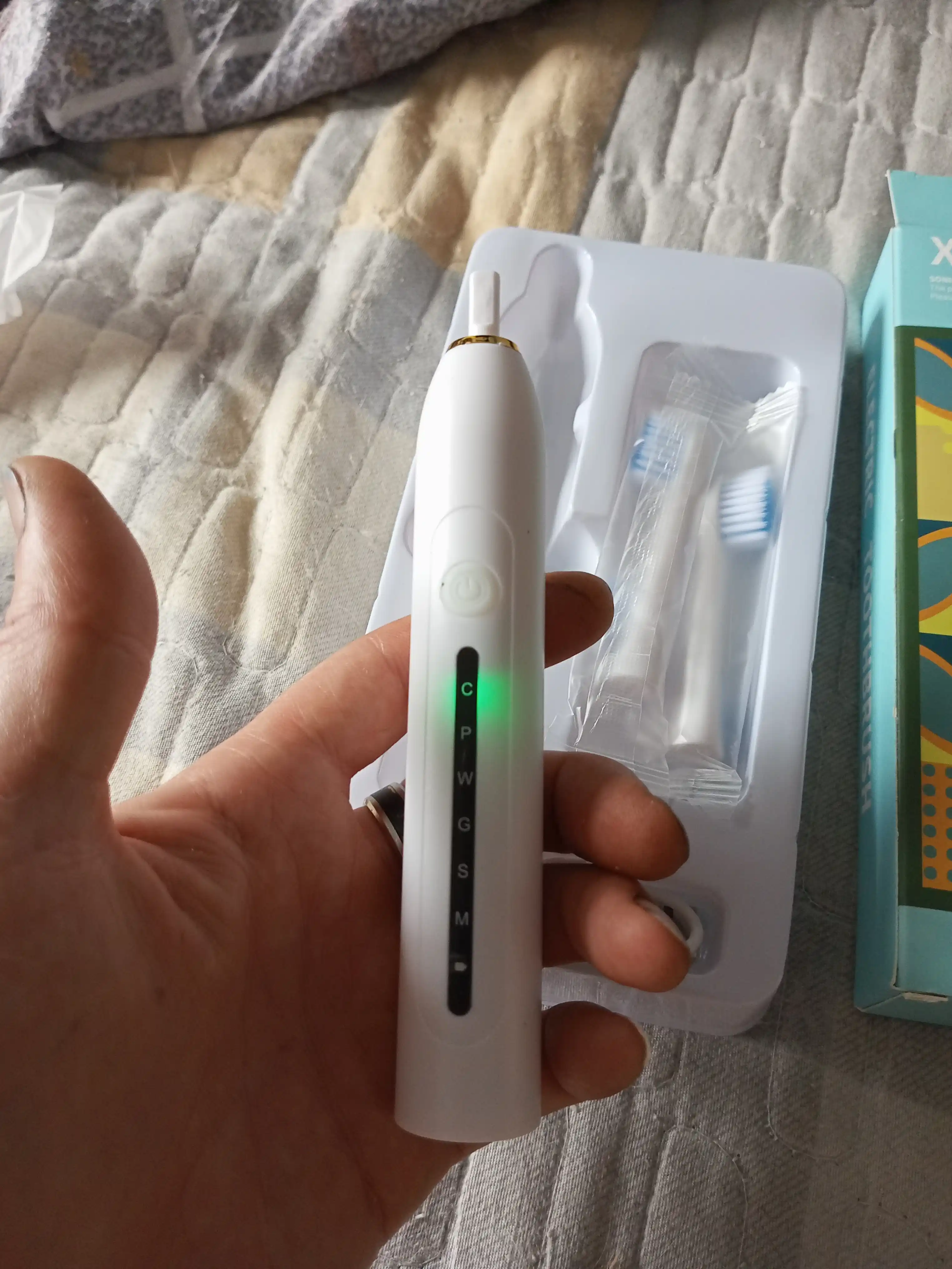 Elektr tish cho'tkasi Sonic Electric Toothbrush X-6, ovozli, 6 rejim