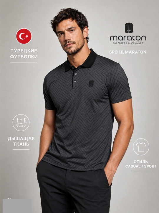 Erkaklar polo futbolka Turkiya, 100% paxta, klassik futbolka - 