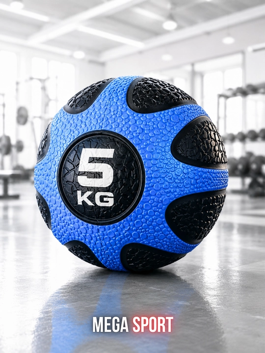 Fitnes medbol, sport va mashg‘ulot uchun rezinali og‘irlik to‘pi