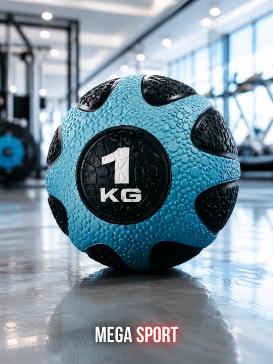 Fitnes medbol, sport va mashg‘ulot uchun rezinali og‘irlik to‘pi