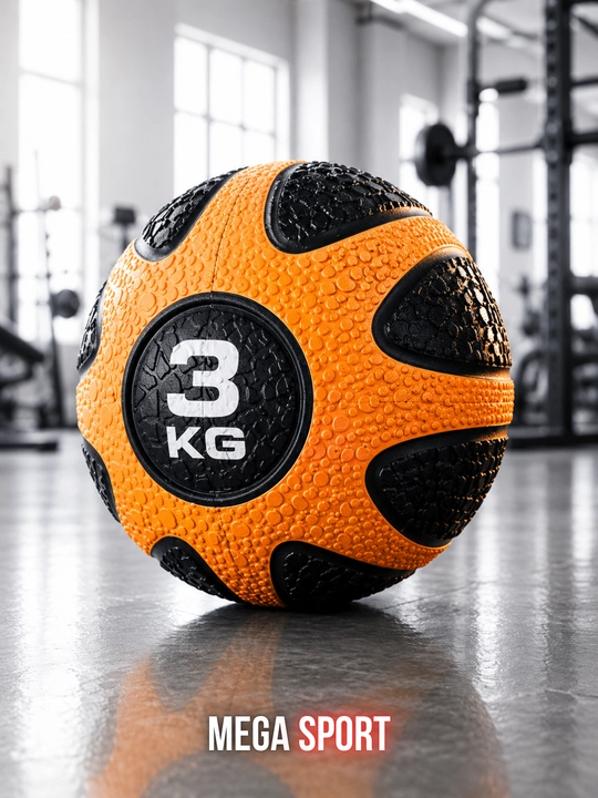 Fitnes medbol, sport va mashg‘ulot uchun rezinali og‘irlik to‘pi