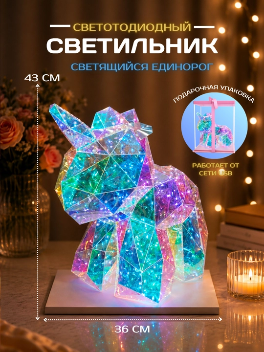 Яркий светодиодный декоративный светильник в виде  станет прекрасным - 