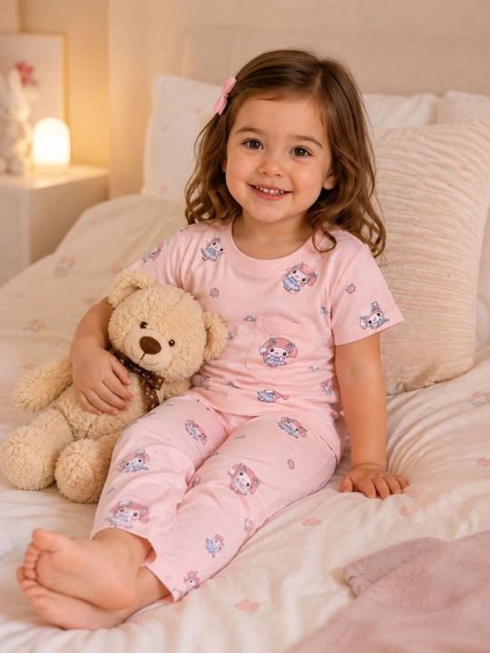 O‘g‘il va qiz bolalar uchun pijama – yumshoq va qulay uyqu kiyimi, 100% paxta, 2-6 yosh