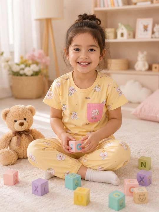 O‘g‘il va qiz bolalar uchun pijama – yumshoq va qulay uyqu kiyimi, 100% paxta, 2-6 yosh