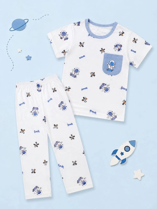 O‘g‘il va qiz bolalar uchun pijama – yumshoq va qulay uyqu kiyimi, 100% paxta, 2-6 yosh