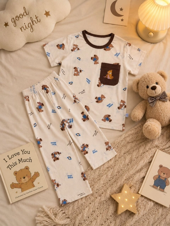 O‘g‘il va qiz bolalar uchun pijama – yumshoq va qulay uyqu kiyimi, 100% paxta, 2-6 yosh