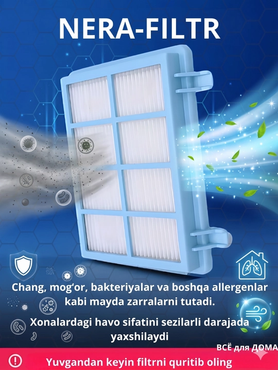 Philips changyutgichi uchun filtrlar toplami