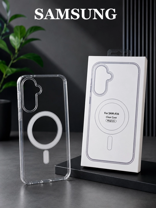 Samsung uchun shaffof g'ilof magnit o'rnatish moslamasi bilan - 
