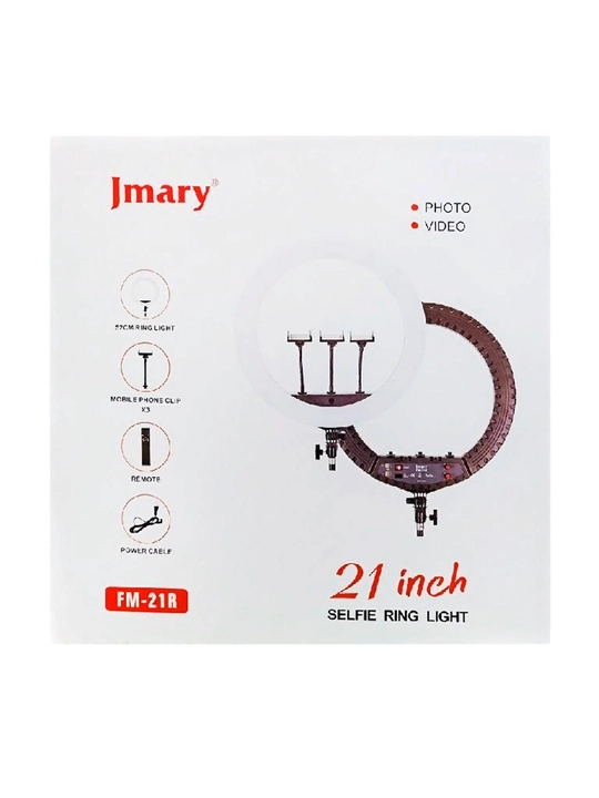 Jmary FM-21R halqasimon LED chirog‘i (shtativsiz) - 