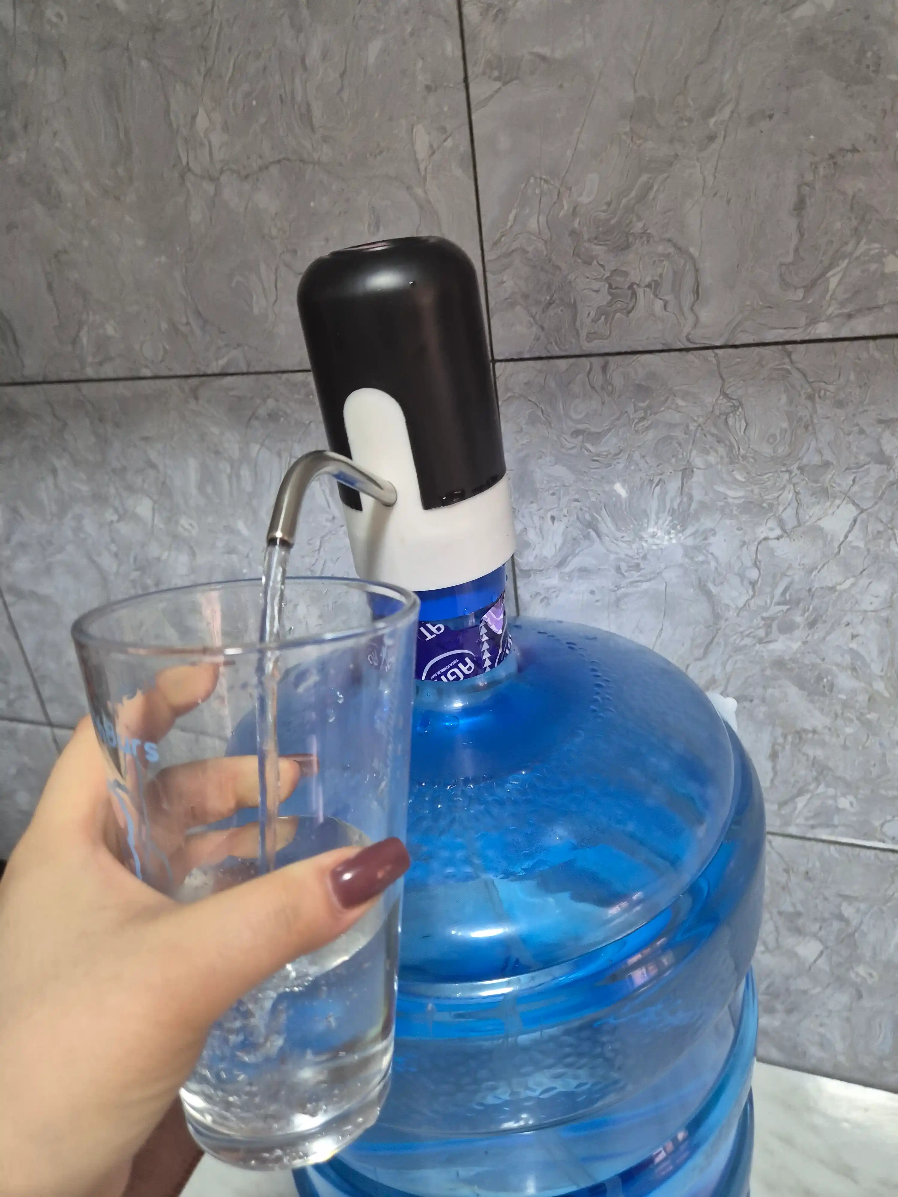 Помпа для воды электрическая, складной насос для бутылей, USB зарядка