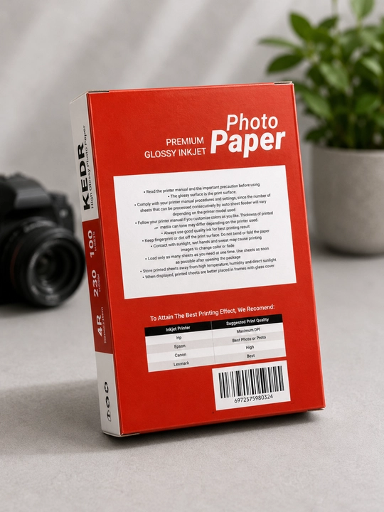 Фотобумага KEDR 4Rглянцевая 230gsm Premium Glossy Photo Paper, профессиональная фотобумага