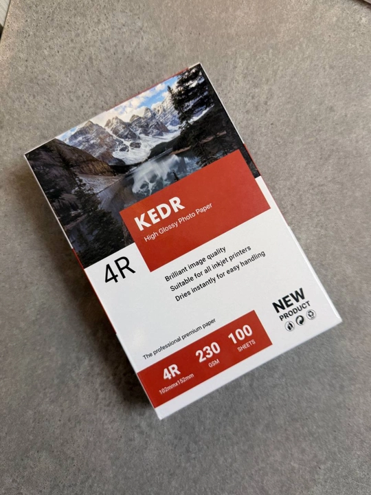 Фотобумага KEDR 4Rглянцевая 230gsm Premium Glossy Photo Paper, профессиональная фотобумага