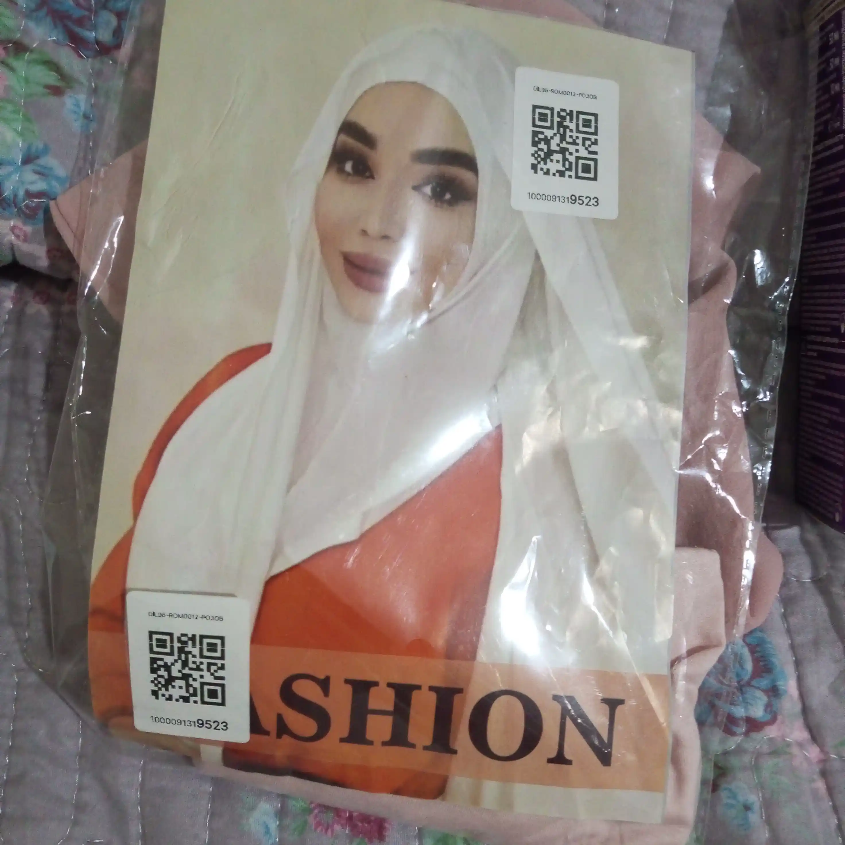 Ikki qismli sharf kaliforniya bonisi bilan hijob, ikki qismli shifon sharf, 2 tasi 1 da