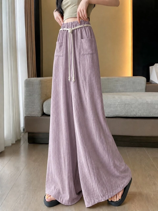 Shim ayollar uchun, yozgi, keng shalvar, lyon 100%
