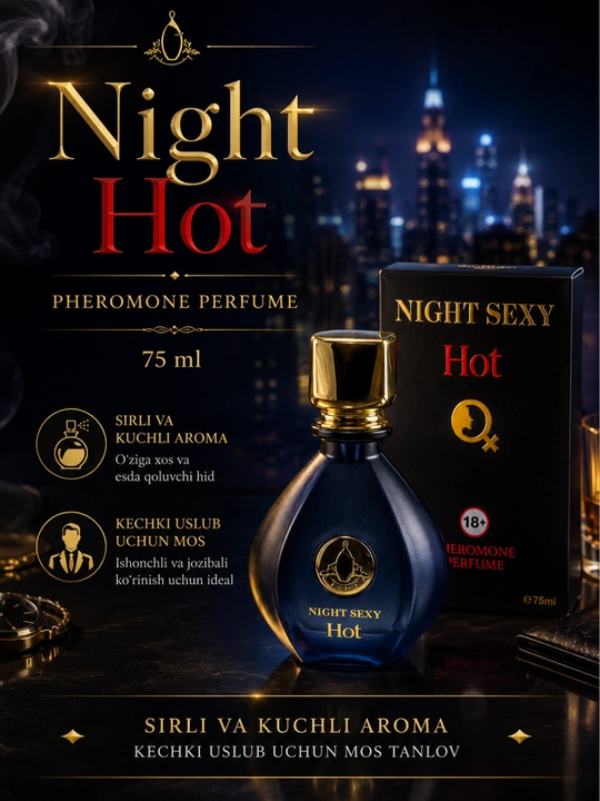 Ayollar va Erkaklar uchun Yoqimli Aroma Atiri — 75 ml