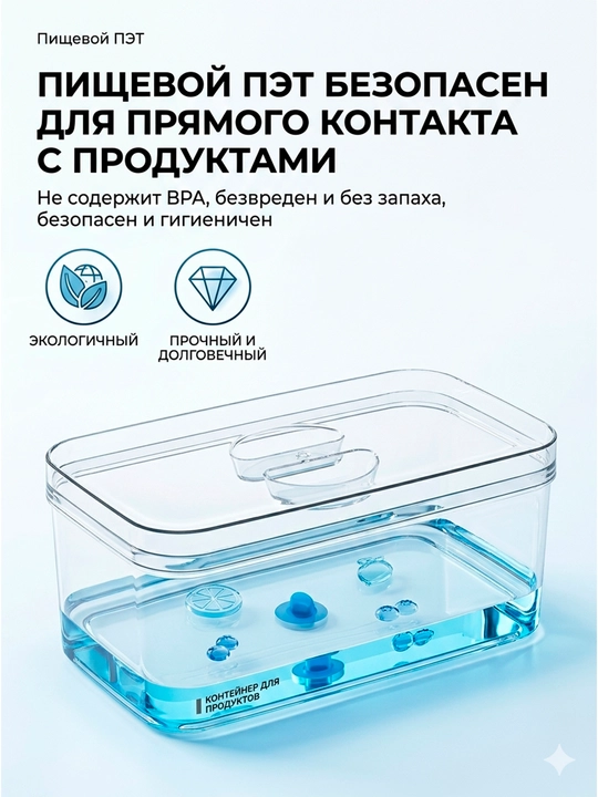 Контейнер для хранения продуктов в холодильнике, 1 шт