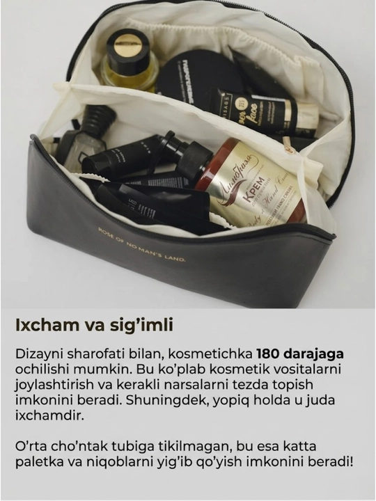 Kosmetik sumkasi, kosmetika uchun organayzer, 4 ta rang