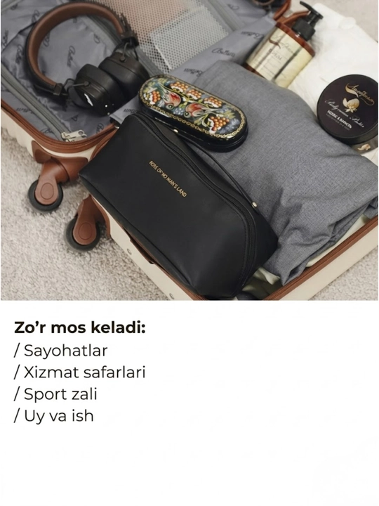 Kosmetik sumkasi, kosmetika uchun organayzer, 4 ta rang