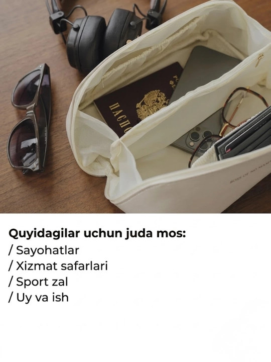 Kosmetik sumkasi, kosmetika uchun organayzer, 4 ta rang
