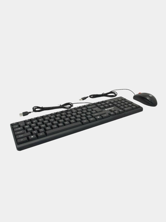 Simli klaviatura va sichqoncha to‘plami Defender C511 lite USB qora tartibi rus/eng