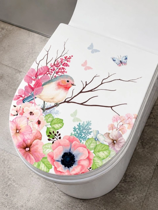 Водостойкая наклейка для унитаза - 