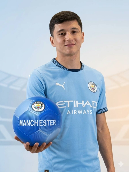 Manchester City logoli futbol koptogi – bolalar va kattalar uchun sifatli futbol to‘pi