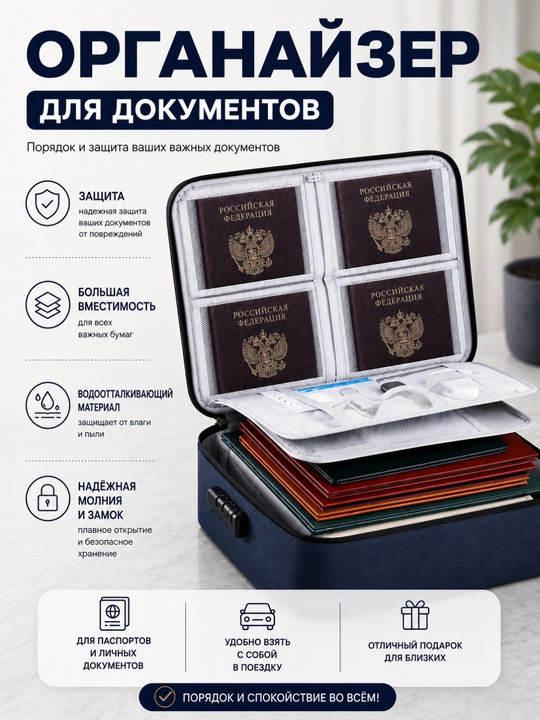 Органайзер для нижнего белья и носков, дорожная сумка - 
