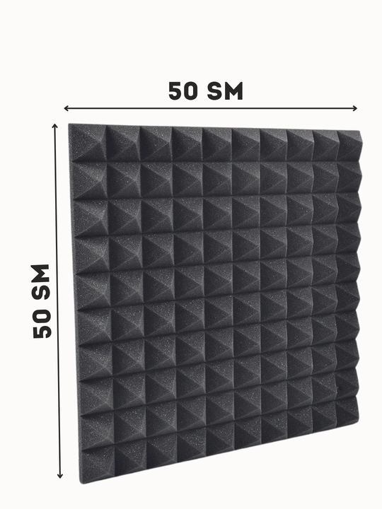 Studiya uchun o‘zi yopishadigan 50x50 sm o‘lchamli akustik porolon panel