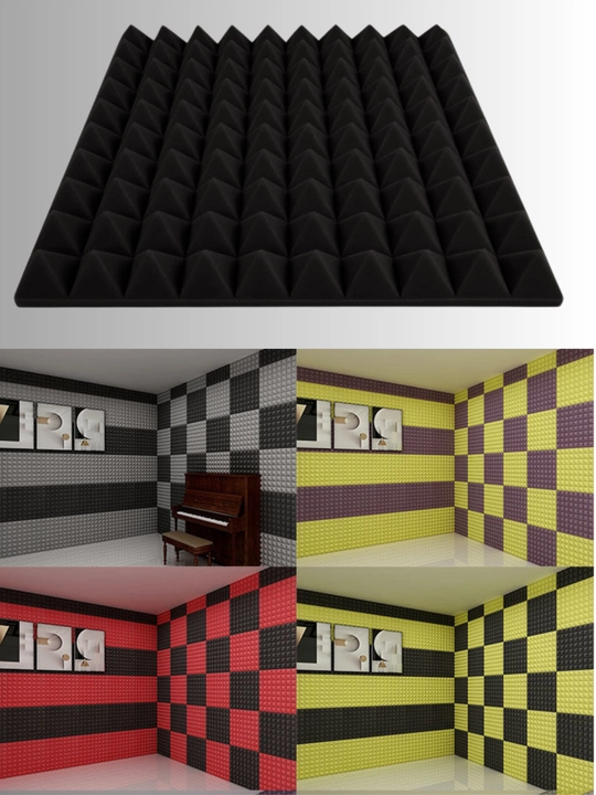 Studiya uchun o‘zi yopishadigan 50x50 sm o‘lchamli akustik porolon panel