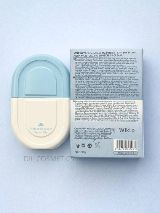 WIKLO Quyoshdan himoya qiluvchi krem, yuz kremi SPF 80, 50 PA+++, 50 gr, 100 gr