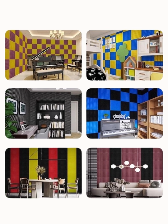Studiya uchun o‘zi yopishadigan 50x50 sm o‘lchamli akustik porolon panel