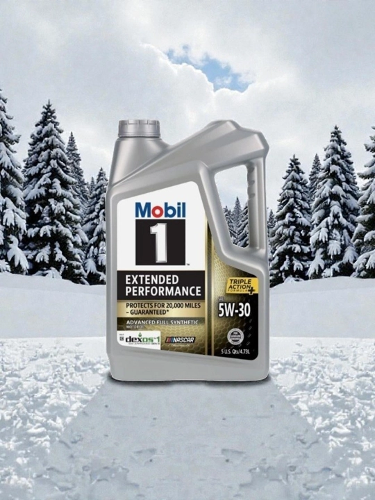 Mobil 1 5W-30 to'liq sintetik motor moyi, API SP, 4.73 L