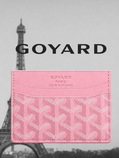 Современный slim картхолдер-кошелек — XOJA293-GOYARD-РОЗОВ