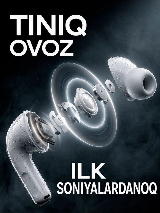 Simsiz quloqchinlar 2. 5.3, sensorli, mikrofonli,Naushnik,quloqchin,naushniklar