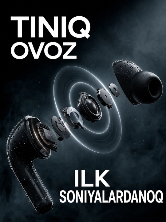 Simsiz quloqchinlar 2. 5.3, sensorli, mikrofonli,Naushnik,quloqchin,naushniklar