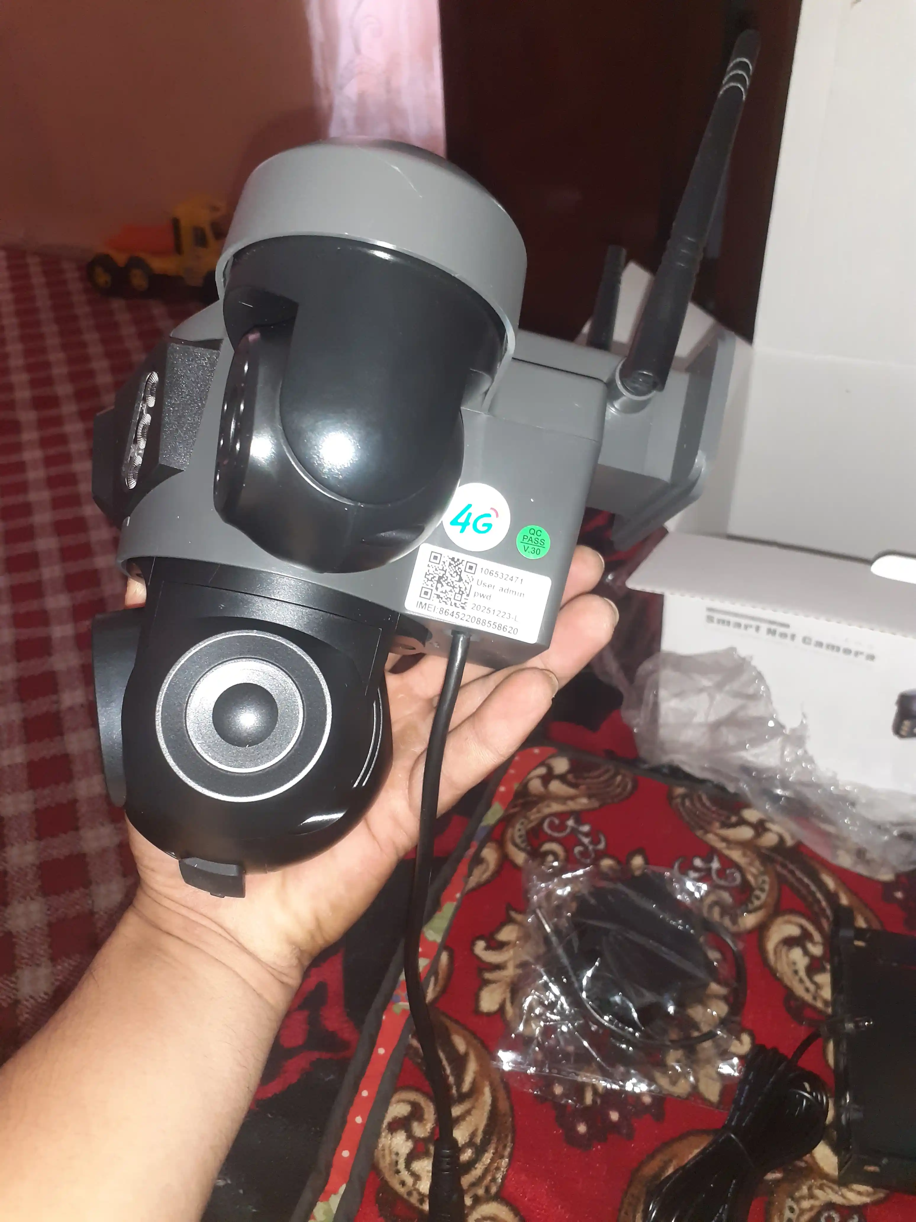 4G sim kartali Kamera,  3 Linzali, xavfsizlik kamera, Smart PTZ Camera, V380 PRO