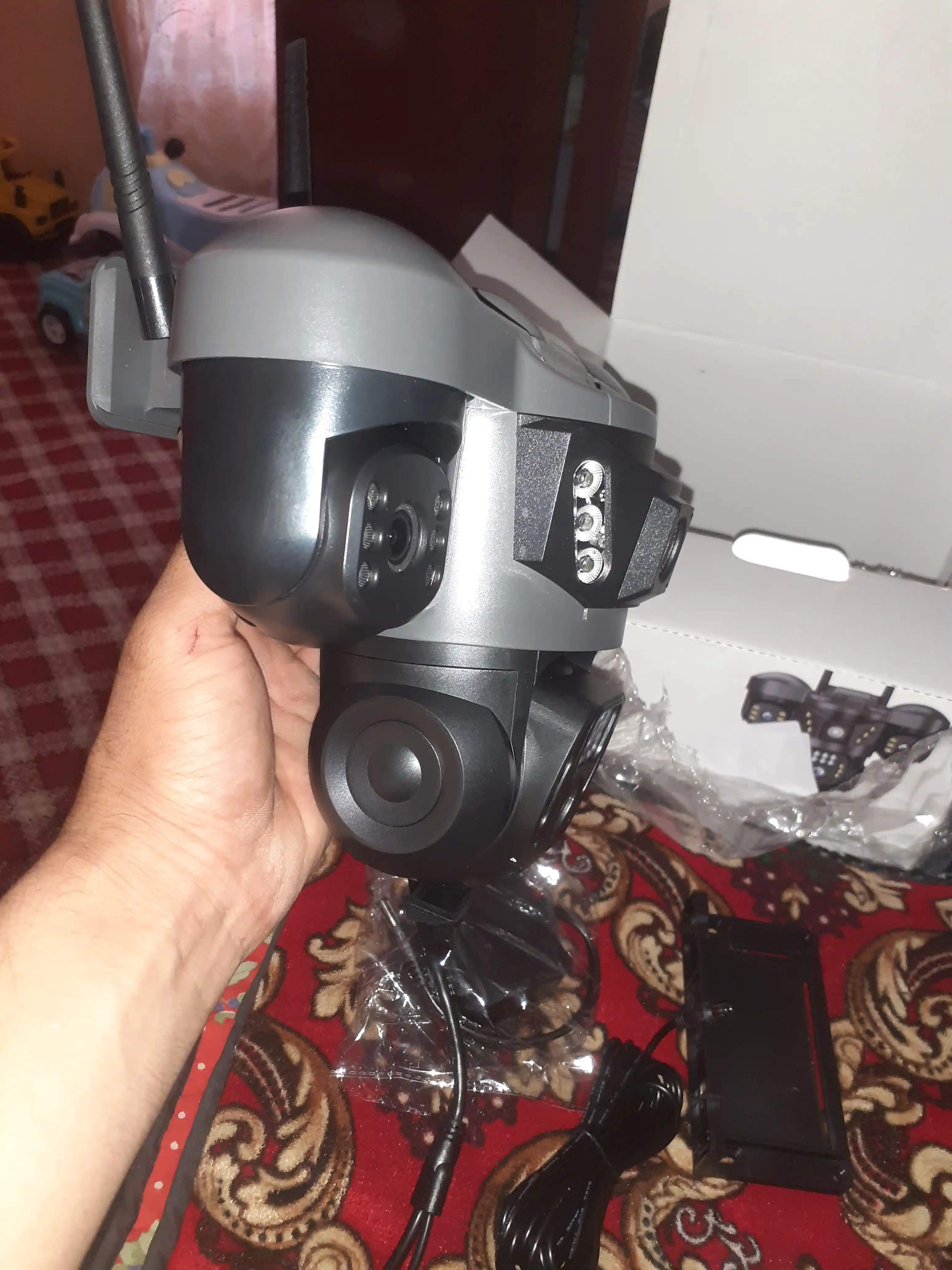 4G sim kartali Kamera,  3 Linzali, xavfsizlik kamera, Smart PTZ Camera, V380 PRO