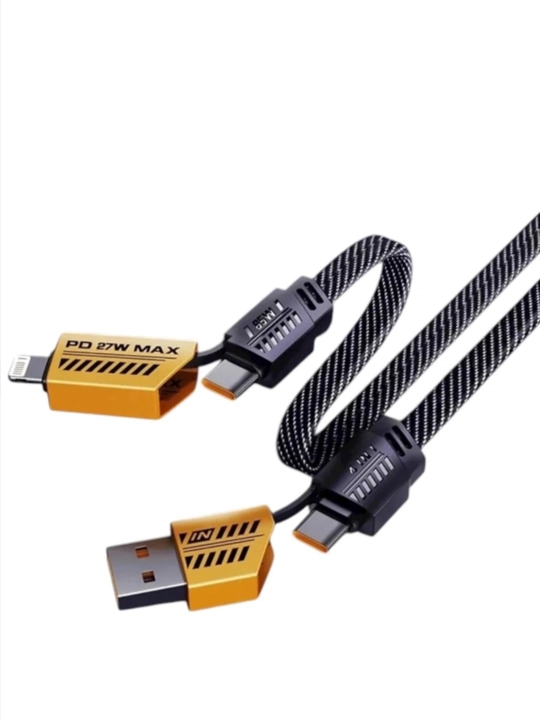USB 4 в 1 Turbo Type-C/Lightning - USB-A/Type , быстрая зарядка - 
