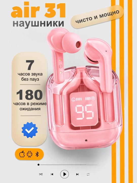 Simsiz quloqchinlar Pods pro 2,Pods 3 air,Air31 naushnik,led displey,IOS va Android uchun - 