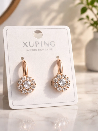 Серьги женские Xuping — CARTEIR-XUPING1-ЛИМОН