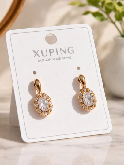 Серьги женские Xuping — CARTEIR-XUPING1-ЛАЙМ