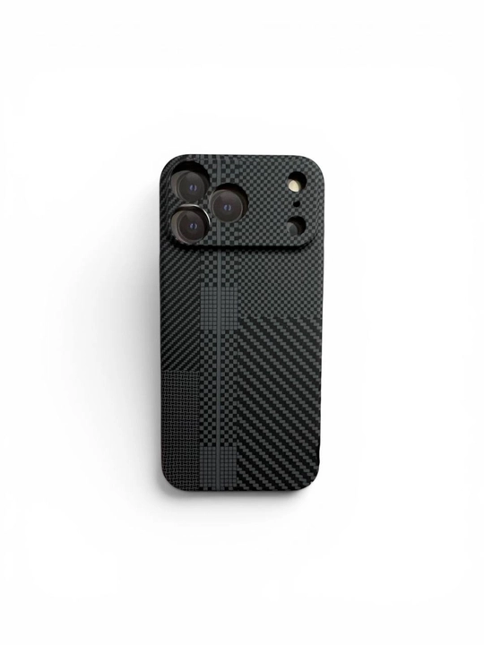 Karbon dizaynli iPhone g‘ilof – zarbaga chidamli va himoyali Case, 12-17 Pro, Pro Max