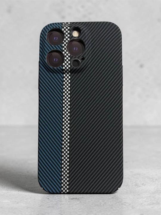 Karbon dizaynli iPhone g‘ilof – zarbaga chidamli va himoyali Case, 12-17 Pro, Pro Max - 