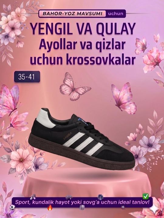 Campuss krossovkalari, qizlar va ayollar krоssovkasi, ayollar oyoq kiymi, sport - 