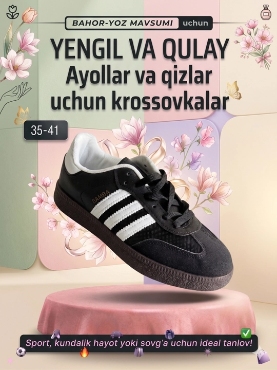 Campuss krossovkalari, qizlar va ayollar krоssovkasi, ayollar oyoq kiymi, sport - 