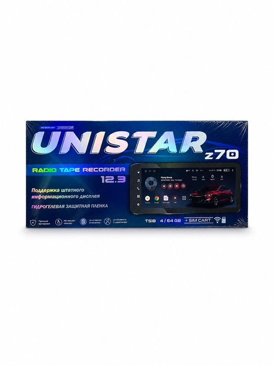 Avto magnitafon UNISTAR Z70/Z90 12.3 dyuymli sensorli ekran, Bluetooth, USB, FM radio