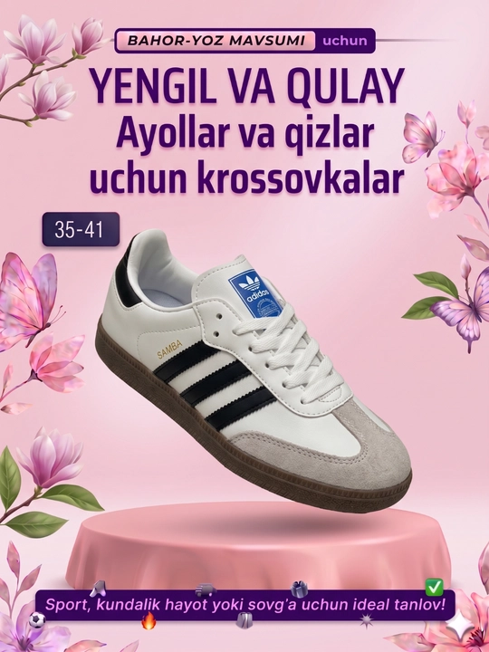 Campuss krossovkalari, qizlar va ayollar krоssovkasi, ayollar oyoq kiymi, sport - 