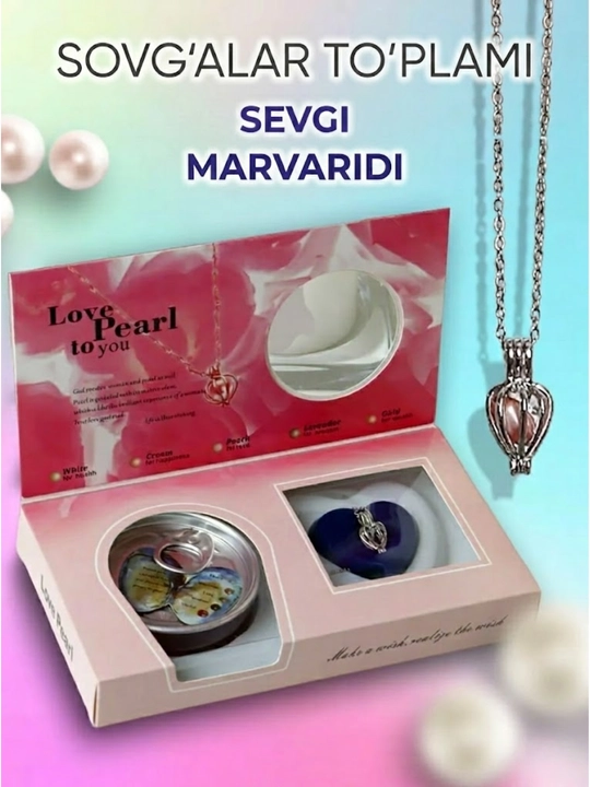 Sevgi marvaridli marjon sovg‘a to‘plami