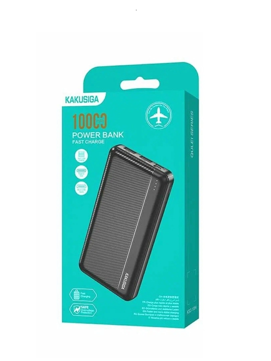 Tashqi akkumulyator Power Bank”, 10 000 mAh, tez zaryadlash funksiyasi bilan 1084